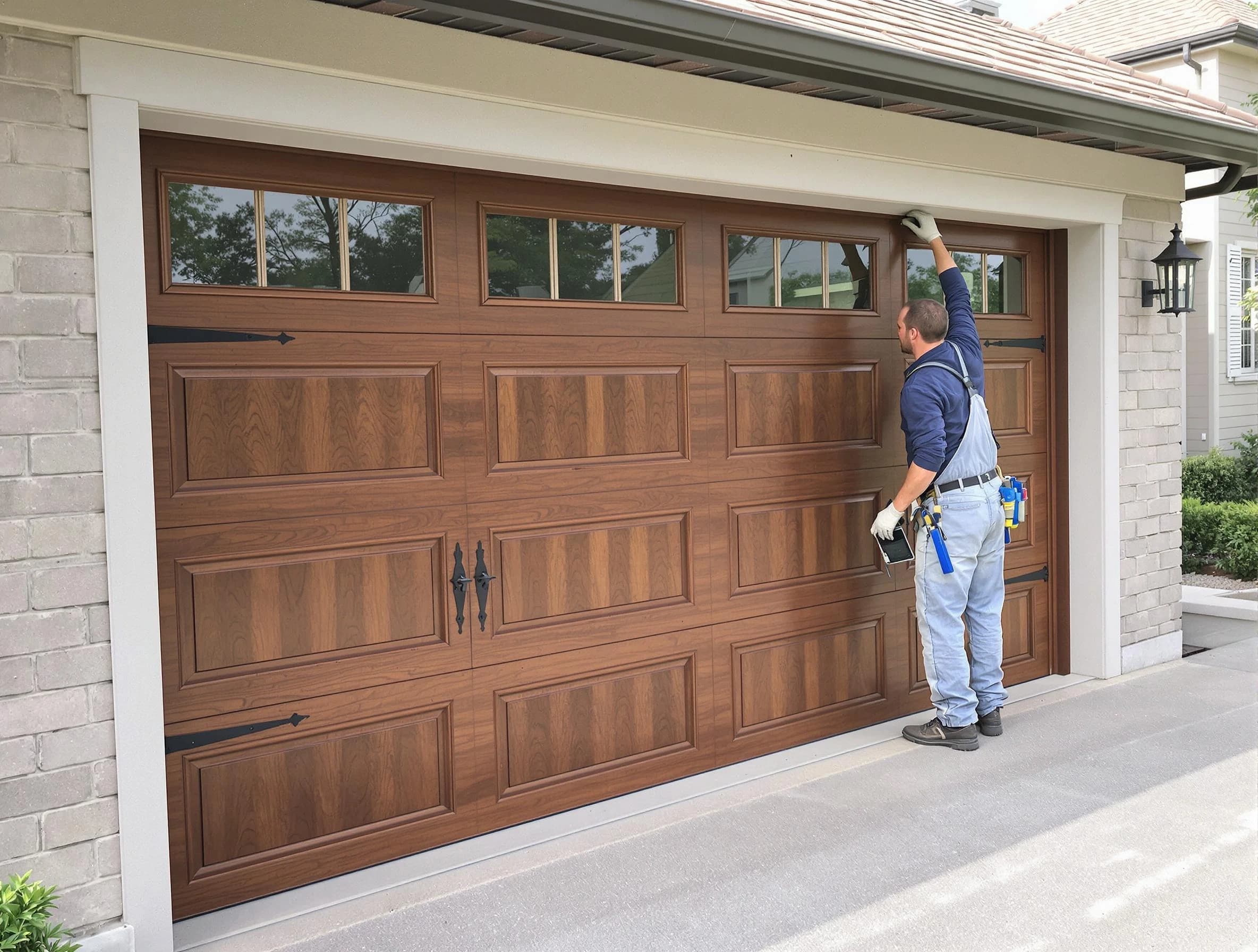 Custom garage door showcase by Stonegate Garage Door Repair in Stonegate