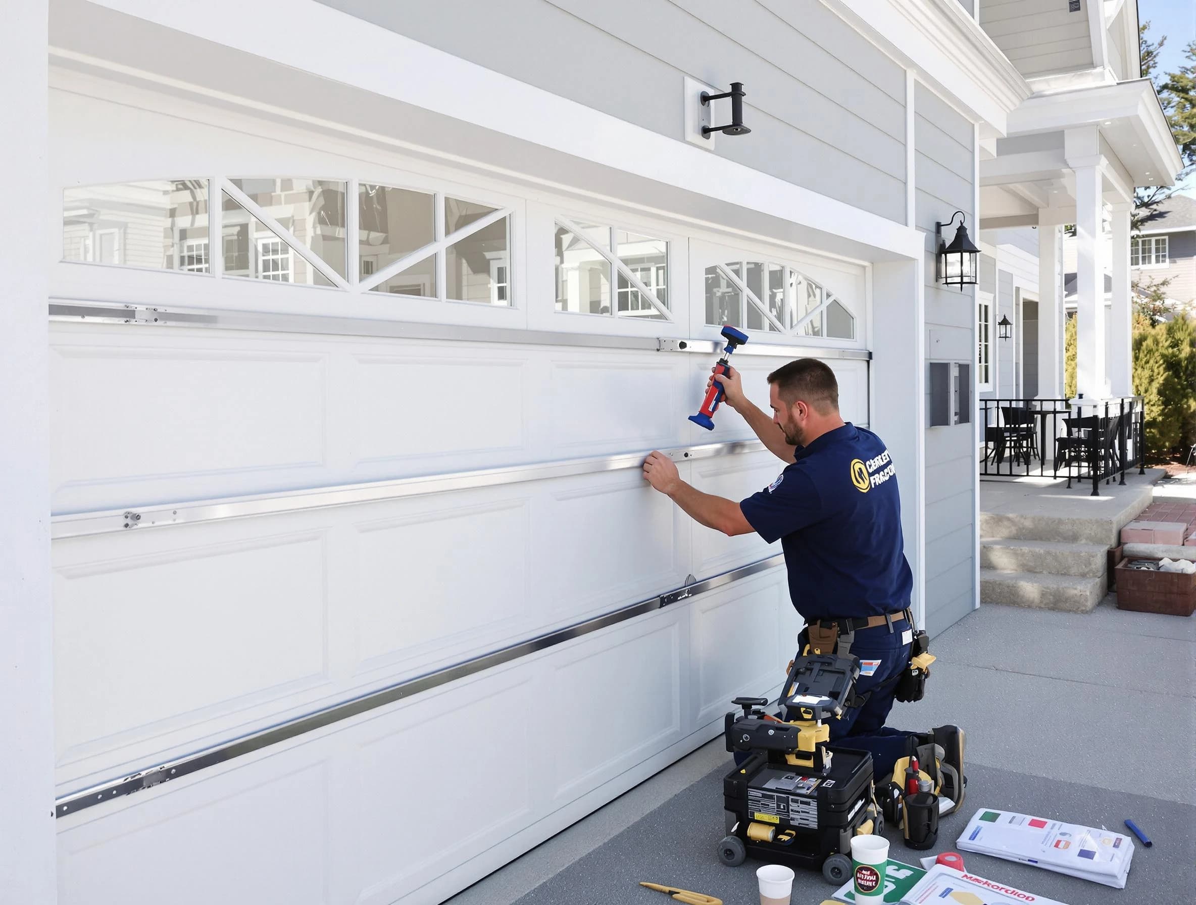 Professional garage door installation by Stonegate Garage Door Repair in Stonegate