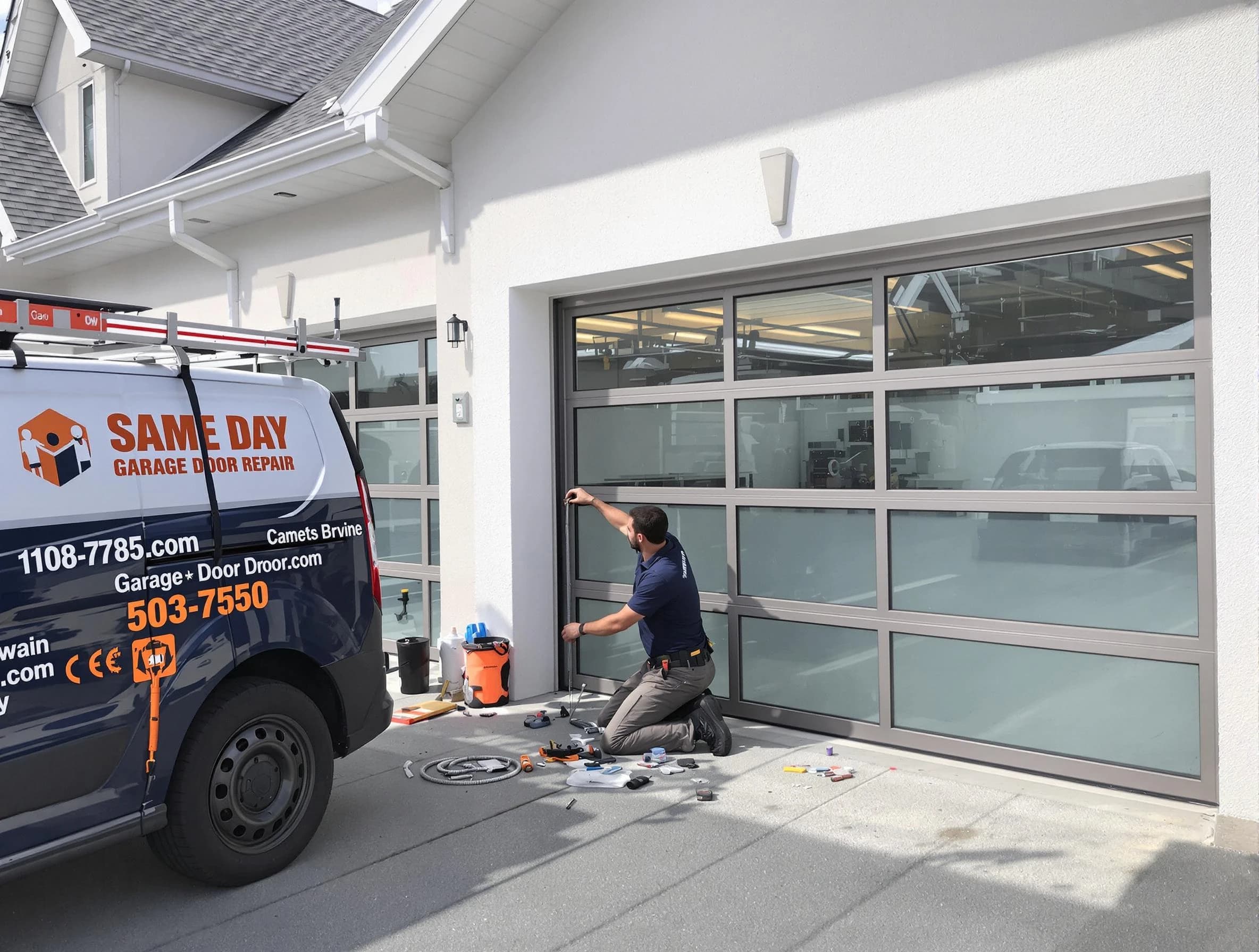 Same-day garage door repair service by Stonegate Garage Door Repair in Stonegate