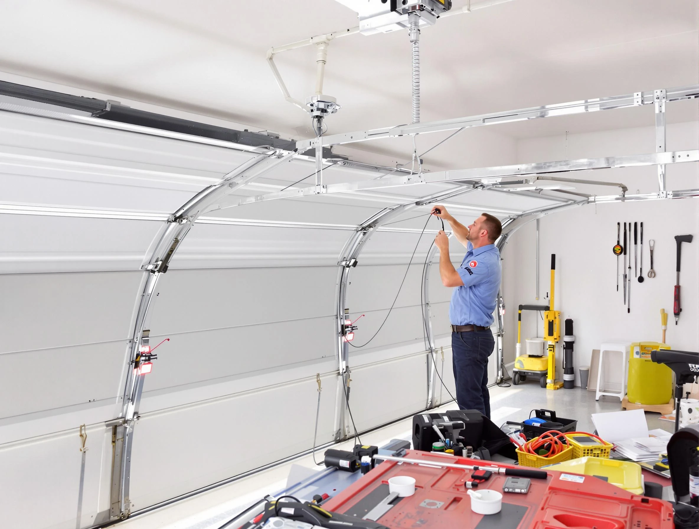 Garage door cable repair service by Stonegate Garage Door Repair in Stonegate