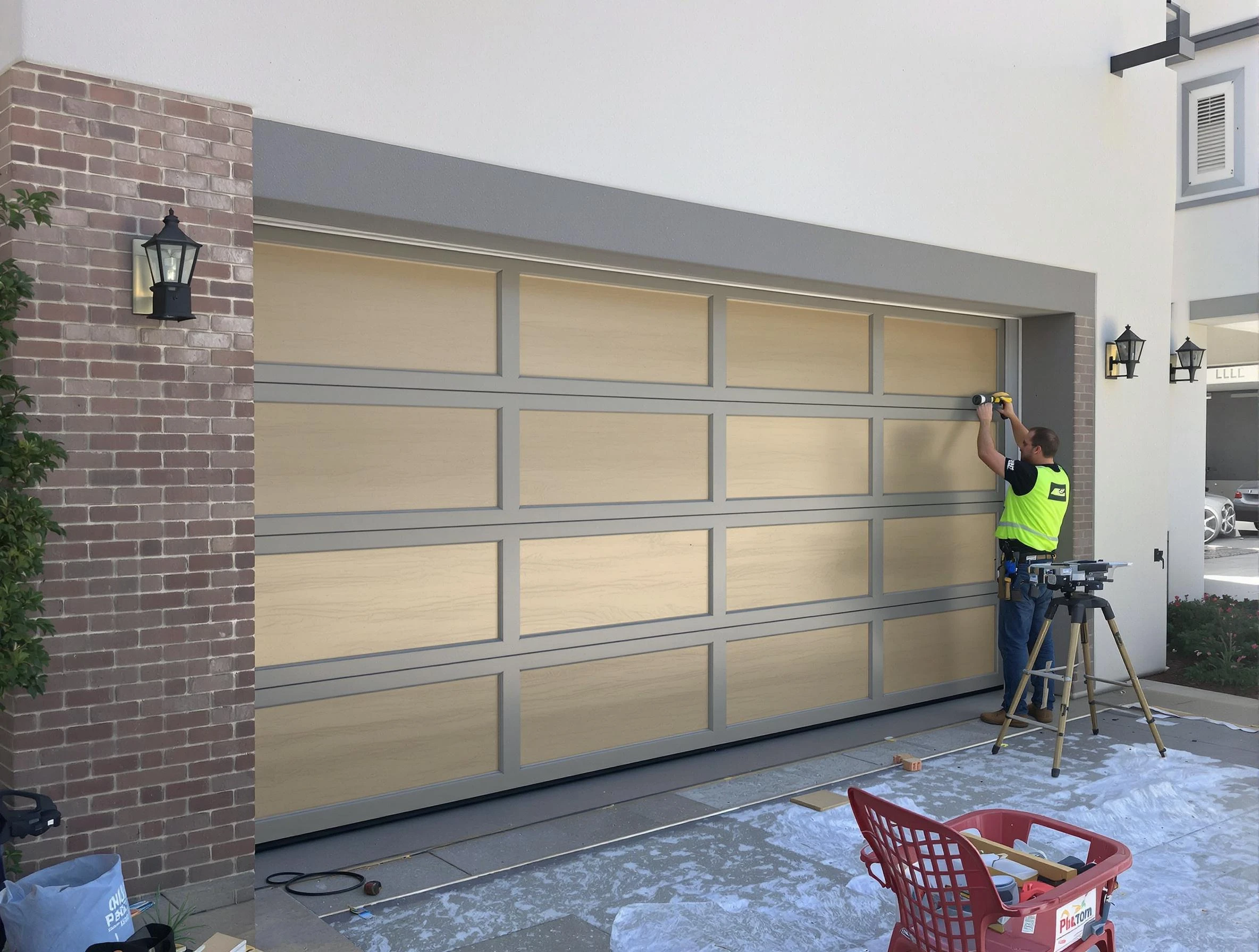 Garage door replacement service by Stonegate Garage Door Repair in Stonegate