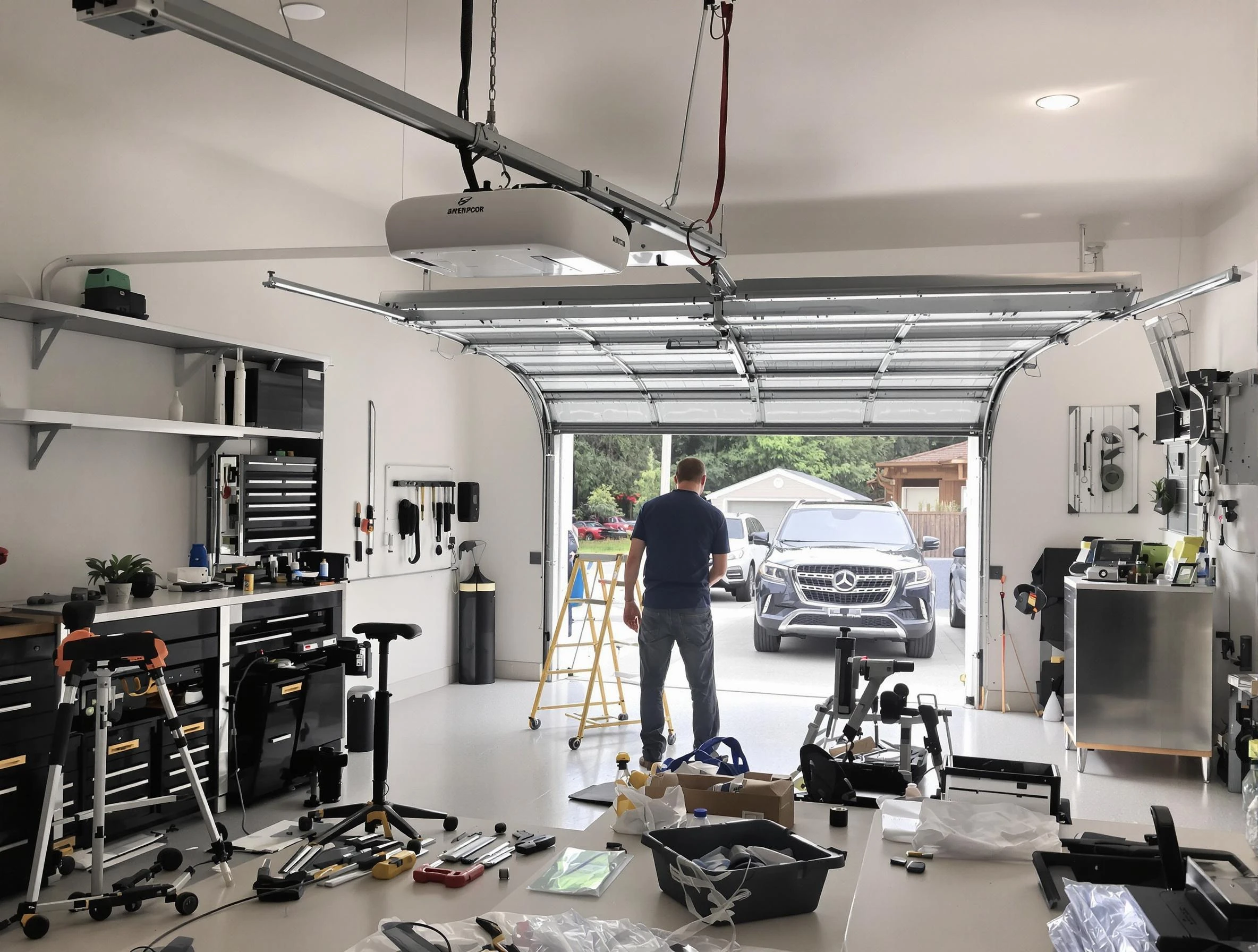 Garage door opener installation by Stonegate Garage Door Repair in Stonegate