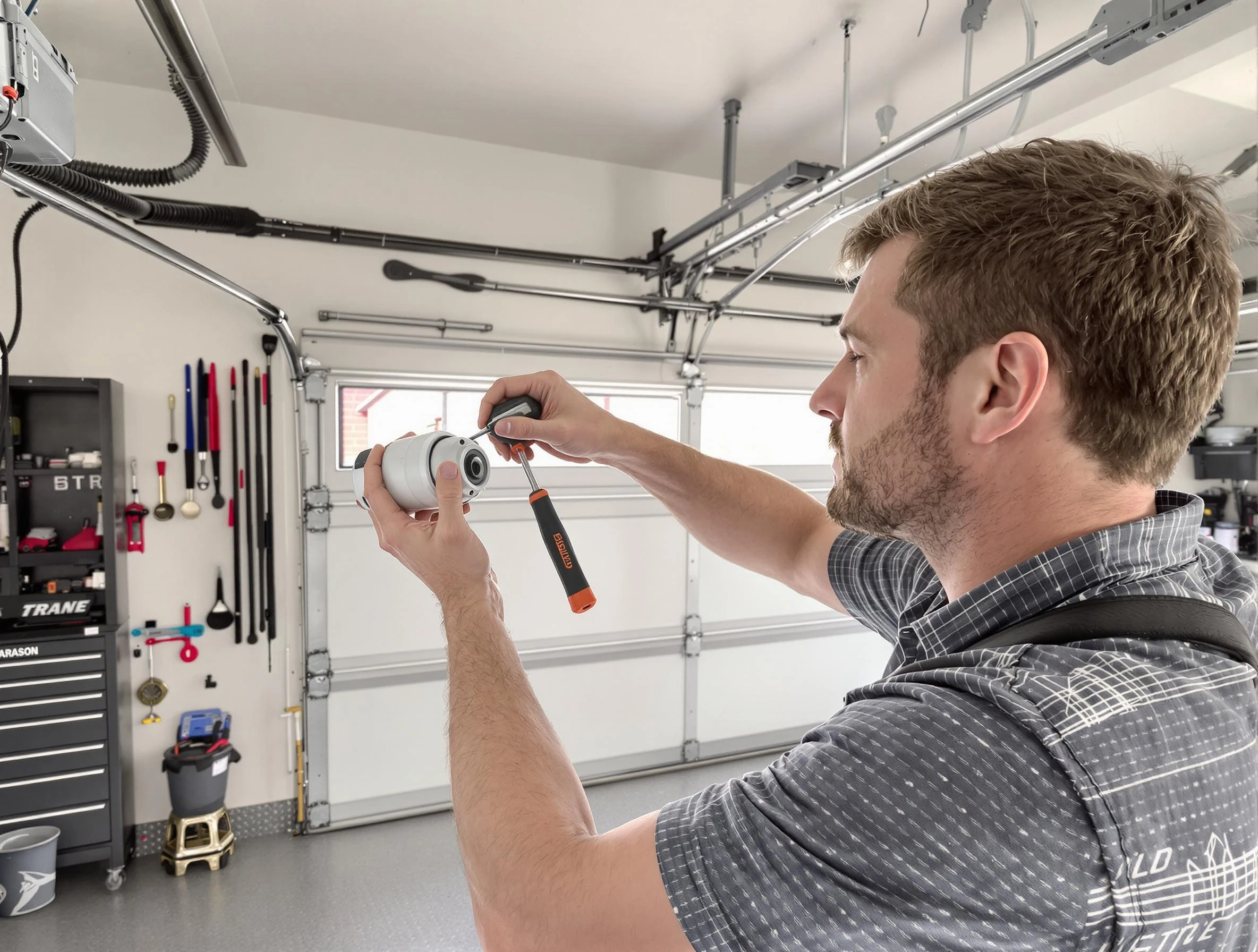 Garage door opener repair service by Stonegate Garage Door Repair in Stonegate