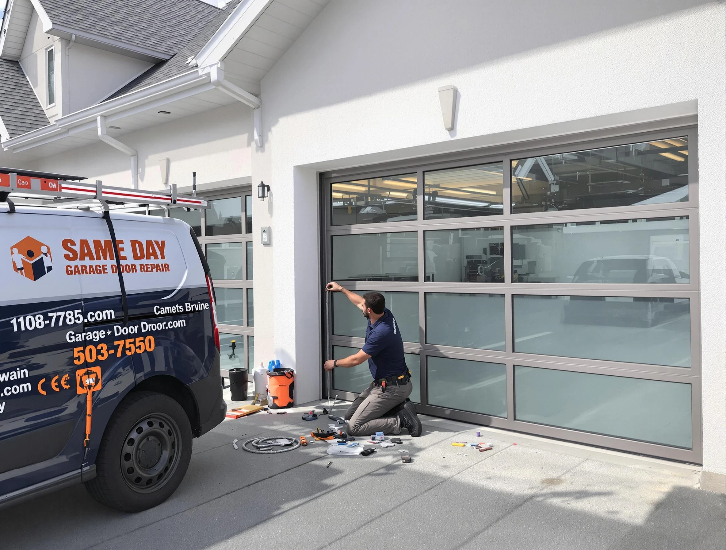 Same-day garage door repair service by Stonegate Garage Door Repair in Stonegate